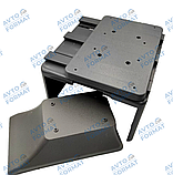 Підлокітник автомобільний універсальний сірий + попільничка підсклянник, фото 3