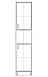 Сучасна шафа пеналлдсп 45 см із полицями закрита ШС-404 дуб сонома Тіса Меблі, фото 2