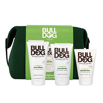 Набір чоловічої косметики для догляду + косметичка Bulldog Skincare Kit For Men Gift Set 100 + 125 + 150 мл