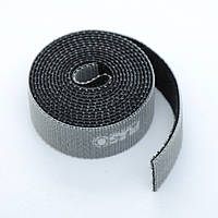 Стрічка - Липучка 1.0м* 15мм PULSO  (black) -  Для фіксації Проводов VT-2801