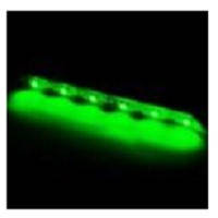 Стрічка алюміній 12V  25см  зелений  (5630)  2А 18LED  в силіконі