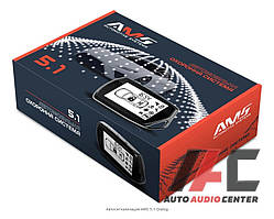 Авто Автосигналізація двостороння  AMS  5.1 DIALOG - Диалоговый код /2 брелка/1-дв.LCD /без сирен/+чехол брелк