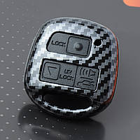 Чохол на брелок сигналки  пластик Toyota ZB 3 Carbon 1007 ORIGINAL (4 047)