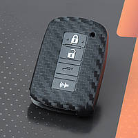 Чохол на брелок сигналки  Силіконовый Toyota 16  Carbon 1122  (4 041)