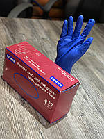 Рукавички латексні медичні подовжені щільні Luximed, розмір  L 25 пар/уп