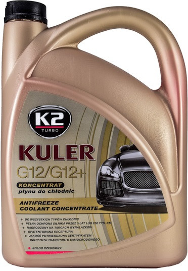 Антифриз (Концентрат -80) 5kg червоний K2 KULER G12/G12+, фото 1
