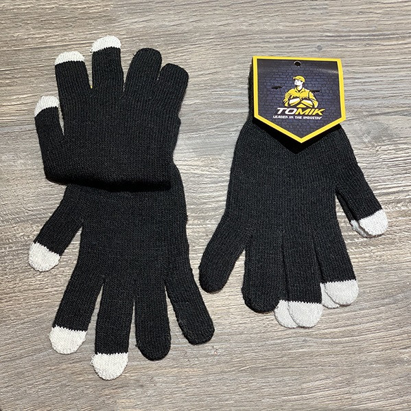 Рукавички ХБ с Тачскрин  (чорні) пара, фото 1