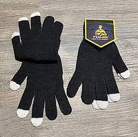 Рукавички ХБ с Тачскрин  (чорні) пара
