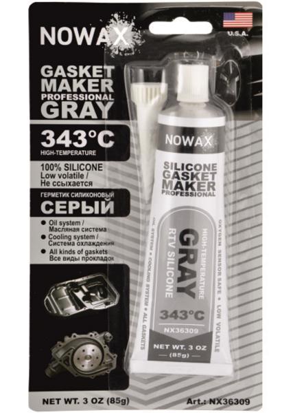 Герметик-прокладок сірий 85g Nowax NX36309 / +343°С, фото 1