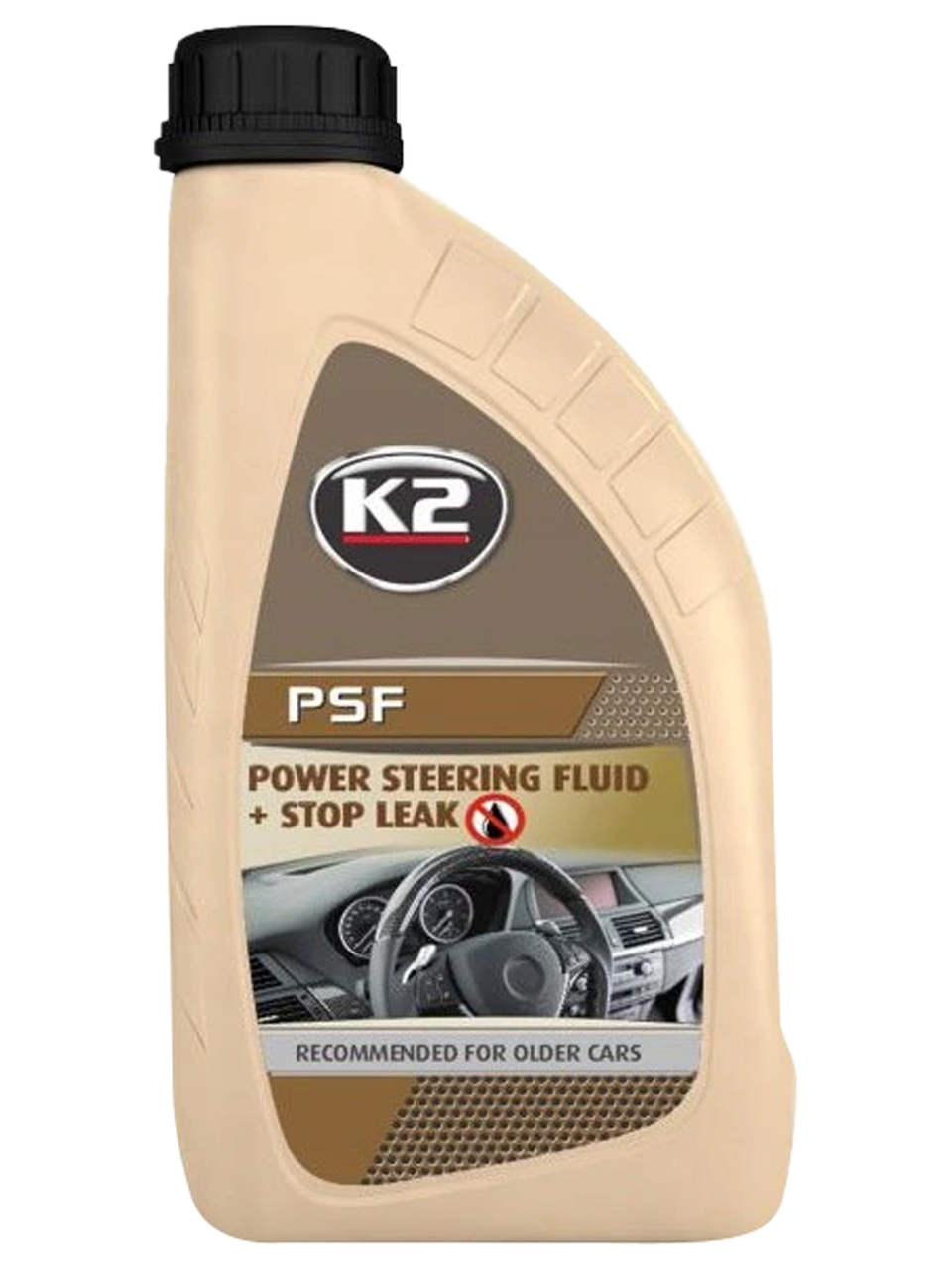 Герметик гідропідсилювача керма 1л K2 PSF Power Steering Fluid+Stop Leak O5821E, фото 1