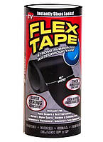 Скотч водонепроникний Flex Tape 20 х 100 см (PP + расплавленный клей) чорний
