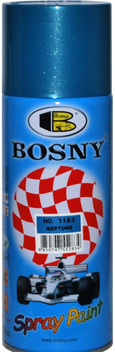 Фарба металік блакитний 400ml Bosny №1183, фото 1