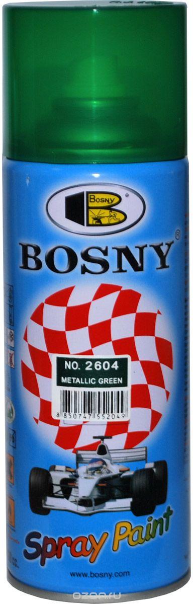 Фарба металік  зелений 400ml  Bosny №2604, фото 1