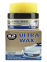 Полироль кузова воск  250g  K2 K073 Ultra Wax (с губкой)