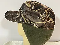 Немка-ушанка мужская из плащёвки камуфляжная камуфляж коричнево-серый 56-58-60