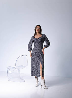 Витончене плаття "441", розміри 44.чорний