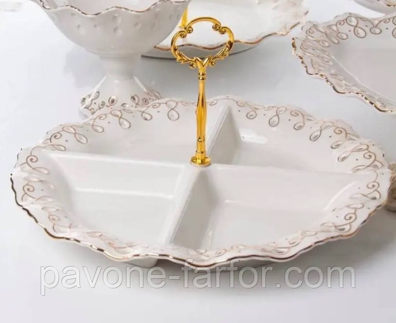 Менажниця біла фарфорова Lefard 946-021