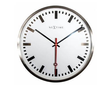 Годинник настінний Super Station Stripe 3127st — Ø55 см