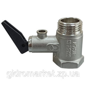 Bonomi 1/2" PN8.5 запобіжний клапан для бойлера з ручкою (36360004)