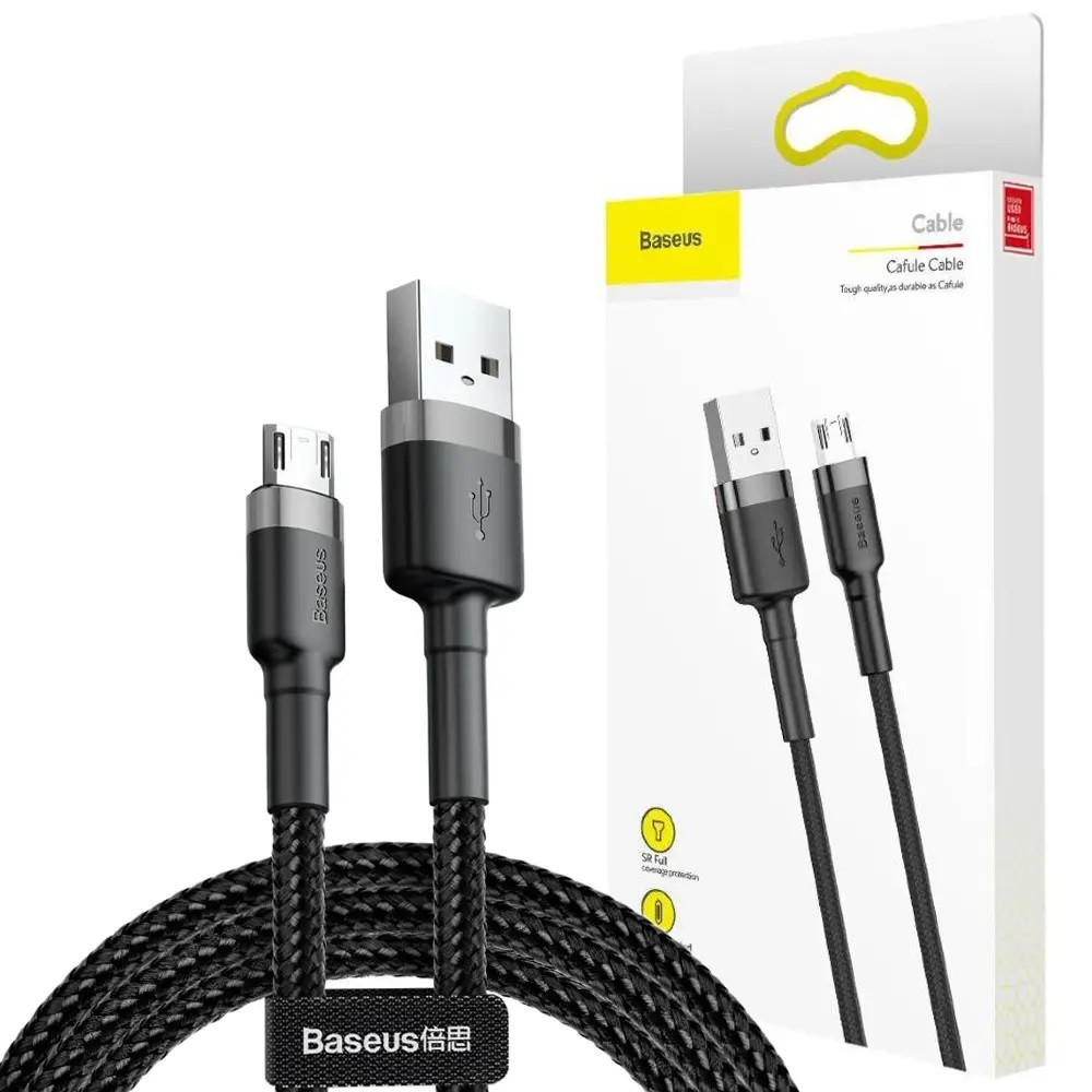 Зарядний кабель Baseus Cafule Micro USB Cable 2A (3 м) Black