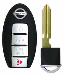 Ключ smart key на 4 кнопки, ID 4A, 433 MHz, CWTWB1G0168 Nissan Leaf ZE1 (18-) 285E3-5SA1A