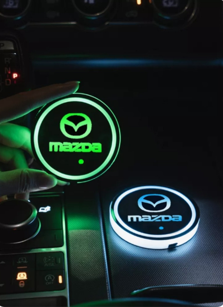 Підсвічування підсклянника з логотипом автомобіля MAZDA, фото 1