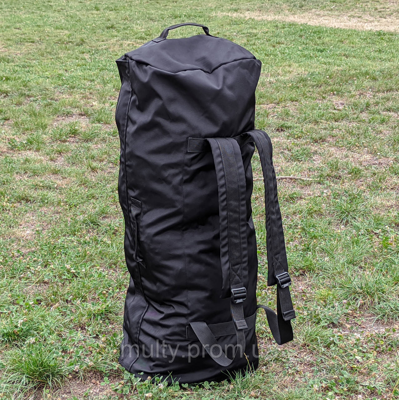 Баул Бундес 100 л. Чорне бічне завантаження військовий тактичний похідний армійський транспортний мішок ЗСУ, фото 1