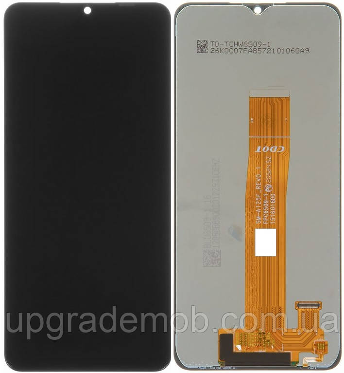 Дисплей модуль тачскрин Samsung A125 Galaxy A12 /A127 / M127 чорний оригінал SM-A125F_REV0.1 FPC6509-1, фото 1