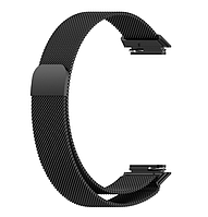 Ремешок DK Metal Milanese Loop Magnetic для Huawei Band 7 (black)