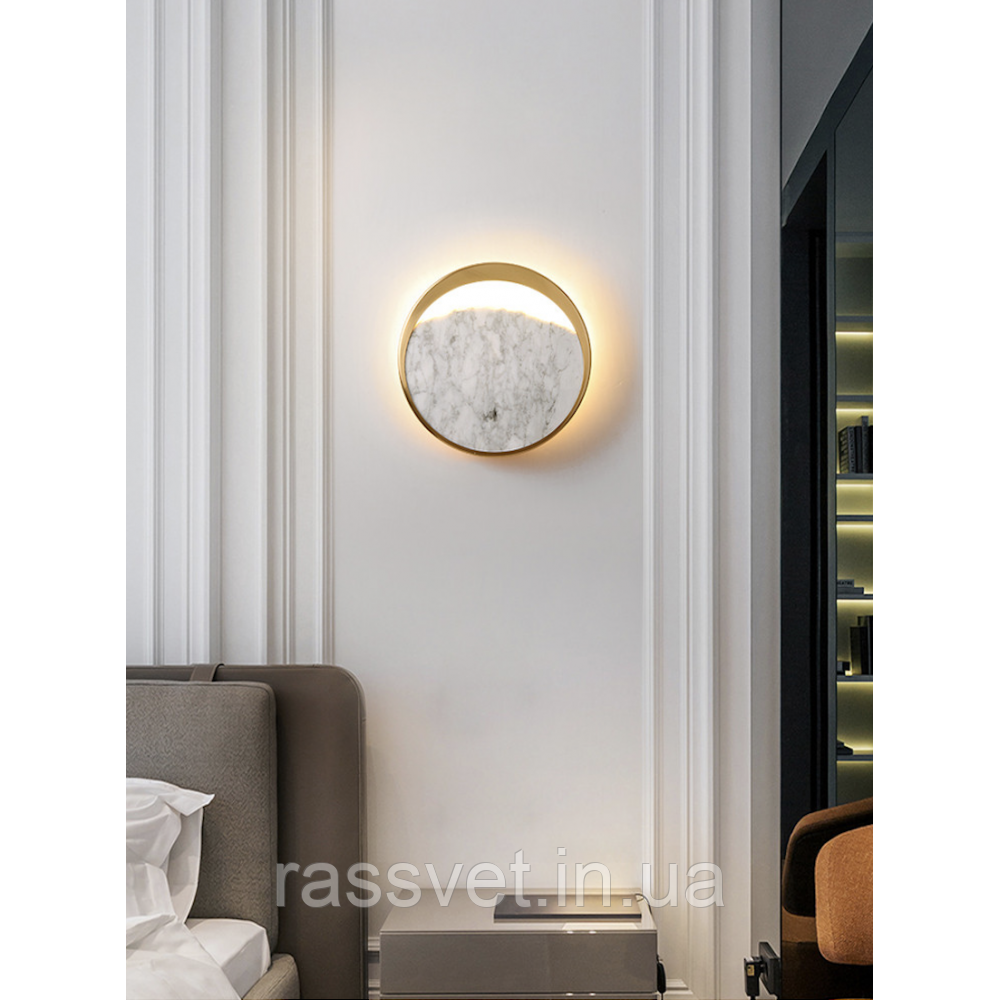 Настінні лампи Marble Wall Circle Lamp 050023/1w cooper