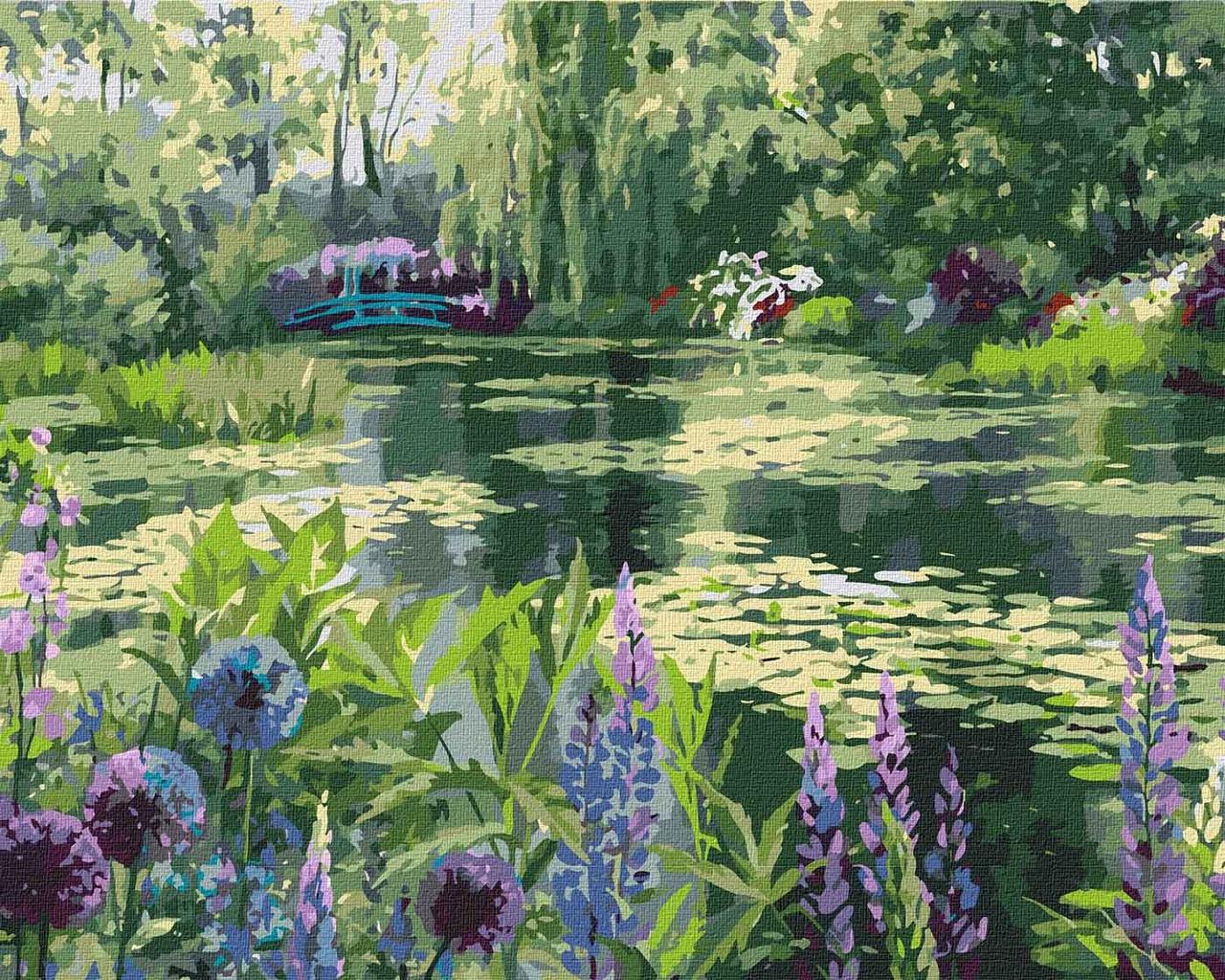 Картина за номерами Пейзаж Сад Моне в Живерні ©Ira Volkova 40*50 см Ідейка KHO 2838