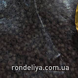 Бісер калібрований дрібний темно-коричньовий матовий, фото 2