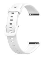 Ремешок DK Silicone Sport Band Classic для Huawei Band 7 (white)