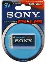 Батарейка Sony  lr 6f22 stamina plus (крона) 1 штука (00643)