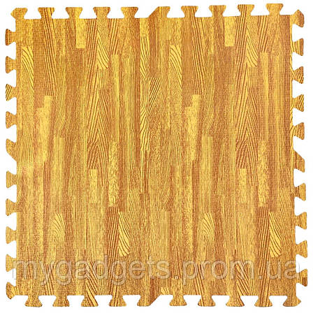 Підлога пазл - модульне підлогове покриття 600x600x10мм золоте дерево (МР2), фото 2