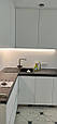 Фартух на кухню з загартованого скла / Скинали фарбоване в білий колір, фото 5