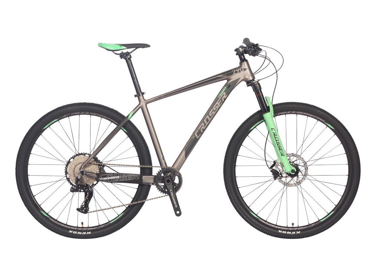 Гірський велосипед 27,5 дюйма 18 рама Crosser Solo (2*9) Зелений