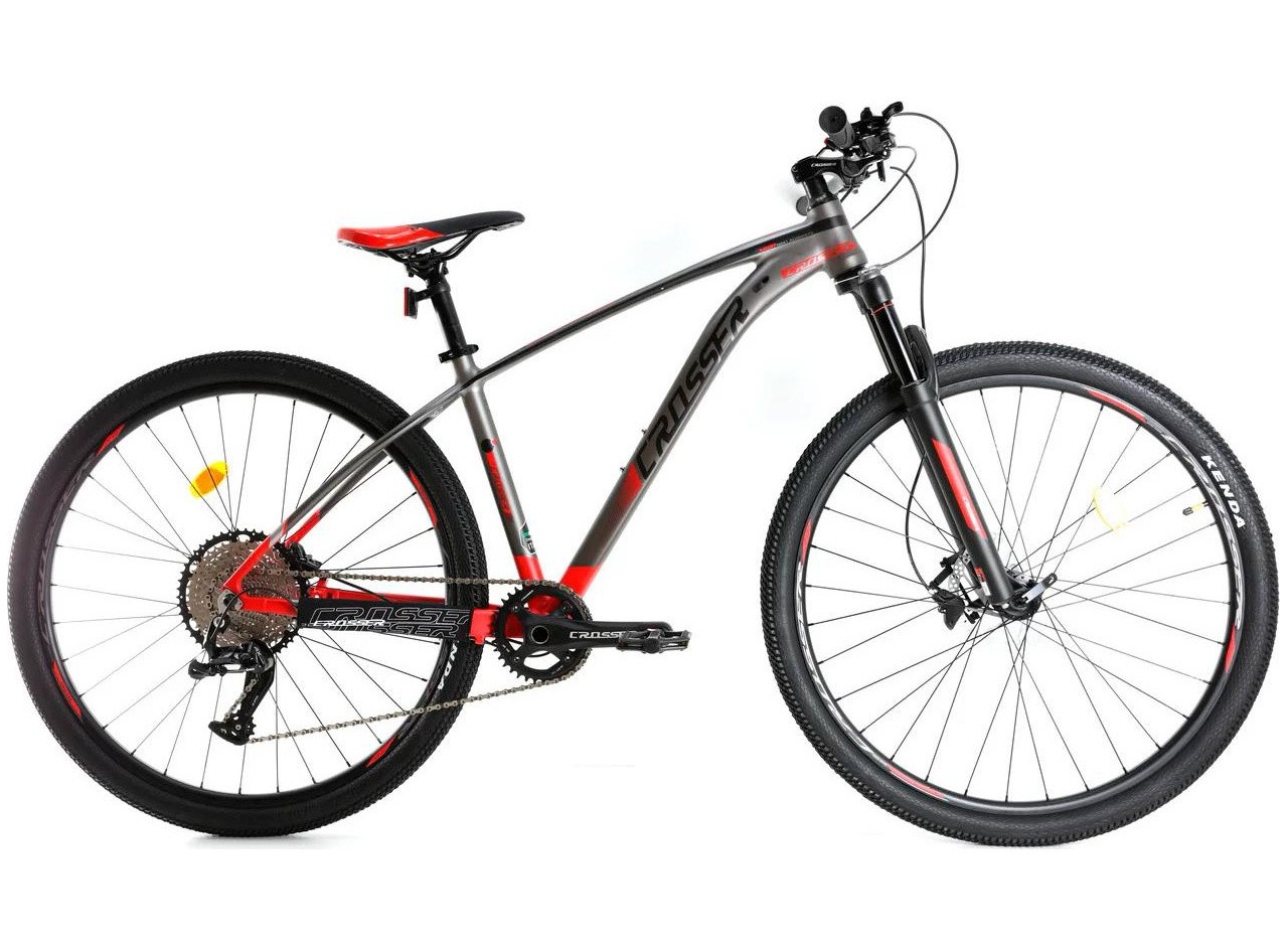 Гірський велосипед 27,5 дюйма 17 рама Crosser X880 (1*12 LTWO) Air fork Червоний