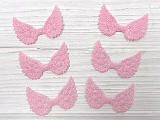 Патчі "Крила з гліттером" - Світло-рожевий
