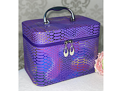 💛Набір кейсів для косметики і прикрас 3 в 1, 5 видів Синій