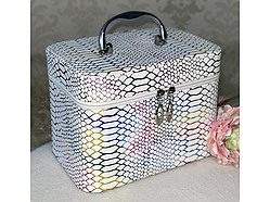 💛Набір кейсів для косметики і прикрас 3 в 1, 5 видів Білий