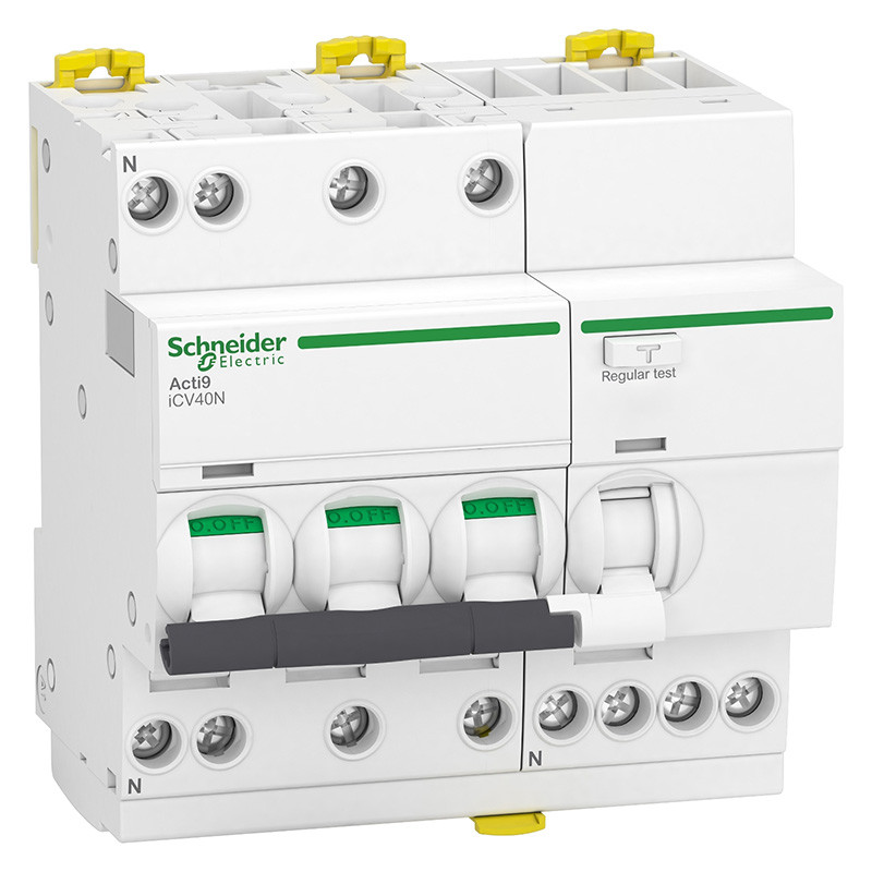 Диференціальний автомат Schneider Electric iCV40N 3P+N 6 кА 25A C 30 мA AC (A9DE3725), фото 1