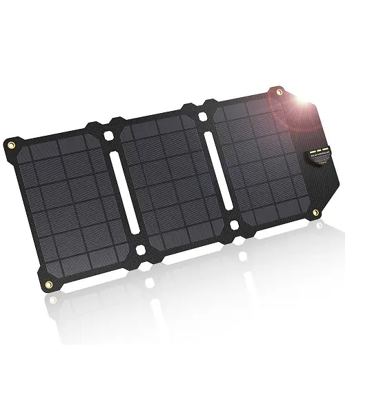 Сонячний зарядний пристрій для смартфонів AllPowers 21W ETFE 2xUSB 2.4 A, сонячна батарея для телефона