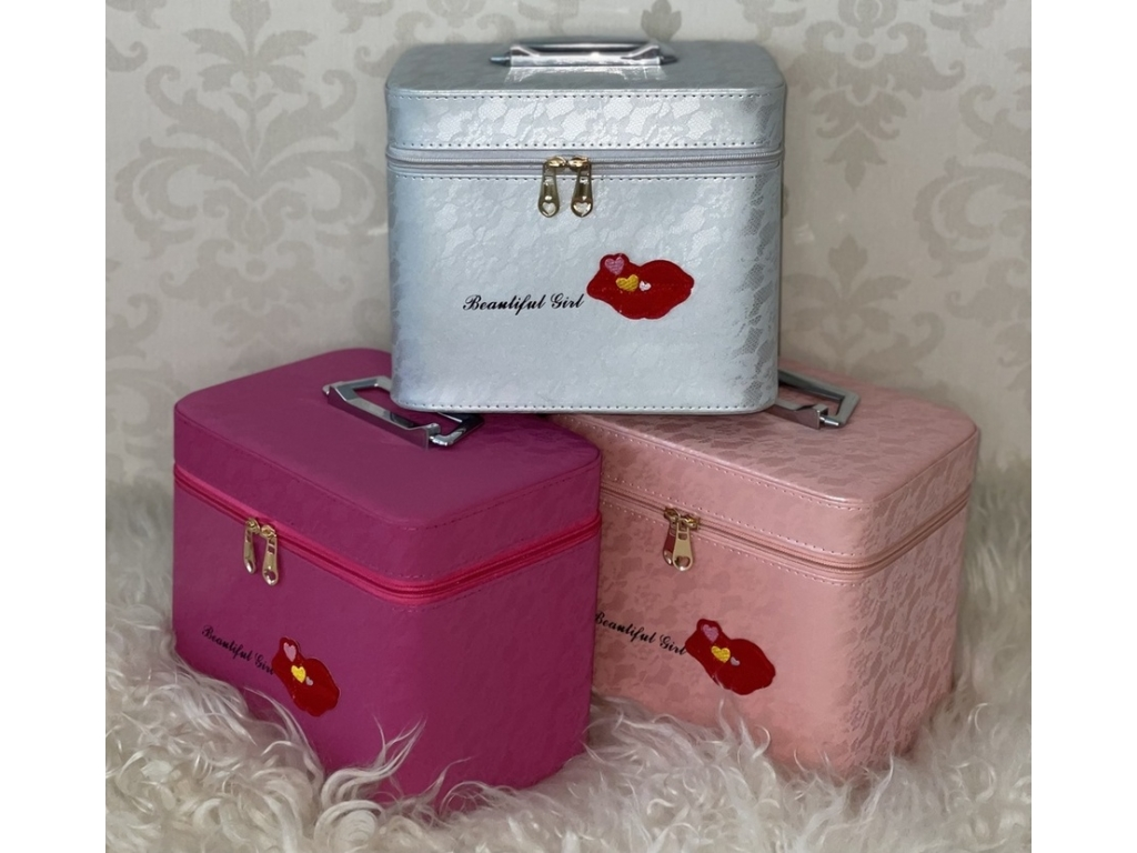 ❤️Б'юті-кейс для косметики набір 2 шт, 3 види, високої якості, зручні, стильні, яскраві, фото 1