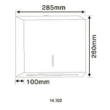 Диспенсер паперових рушник HOTEC 14.102 Stainles Steel, фото 6