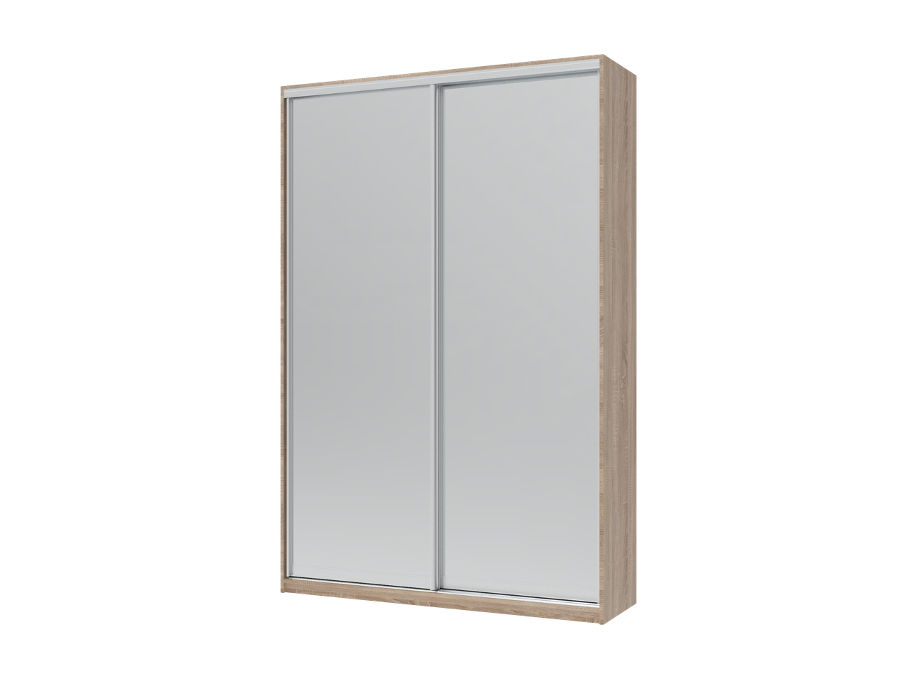Шафа купе Doros Сіті Лайт Дуб Cонома 2 Дзеркала 150х45х225 (42002038), фото 1