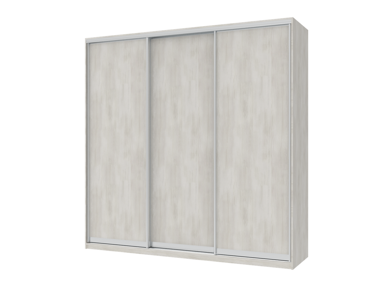 Шафа купе Doros Сіті Лайт Біле дерево 3 ДСП 225х60х225 (42002005), фото 1