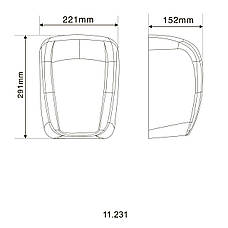 Сушарка для рук та волосся HOTEC 11.231 ABS White, фото 6