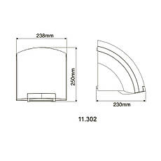 Сушарка для рук та волосся HOTEC 11.302 ABS White, фото 5