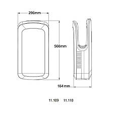 Сушарка для рук HOTEC 11.110 ABS Silver, фото 6